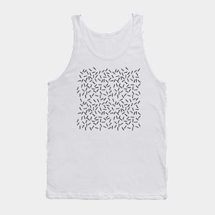 Sprinkles 2 Black on White Tank Top